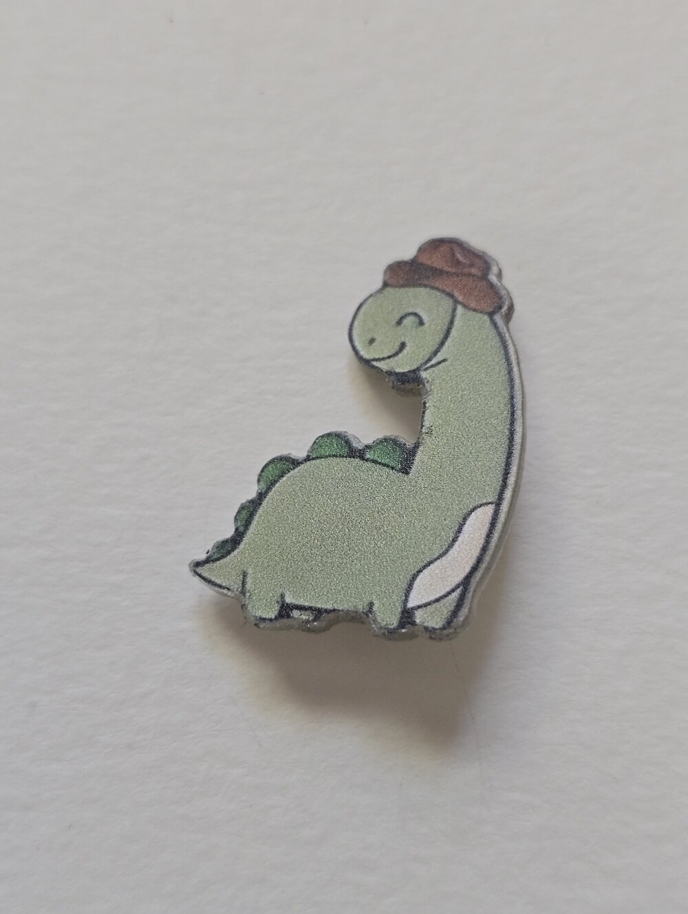 Cute Green Dinosaur Pin